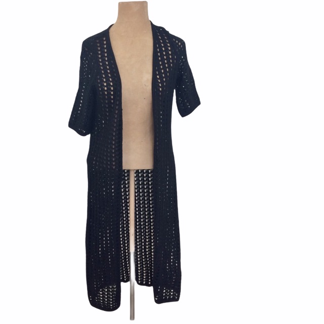 Verve Open Weave Sweater Black Small